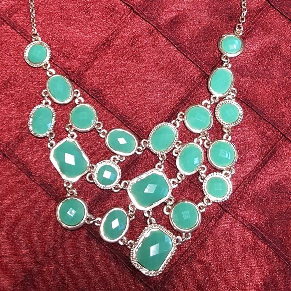 Geometric Statement Necklace - Picture 2 of 2